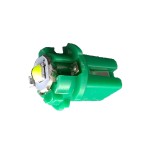 Led bulb 1 smd 3030 super bright, socket T5 B8.3D, green color, for dashboard and center console